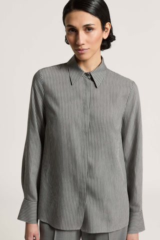 Viscose and silk shirt