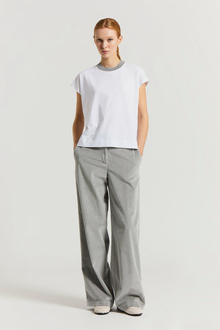 Stretch cotton jersey T-shirt