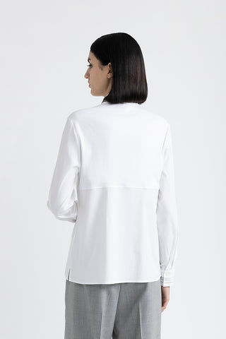 Stretch cotton poplin shirt