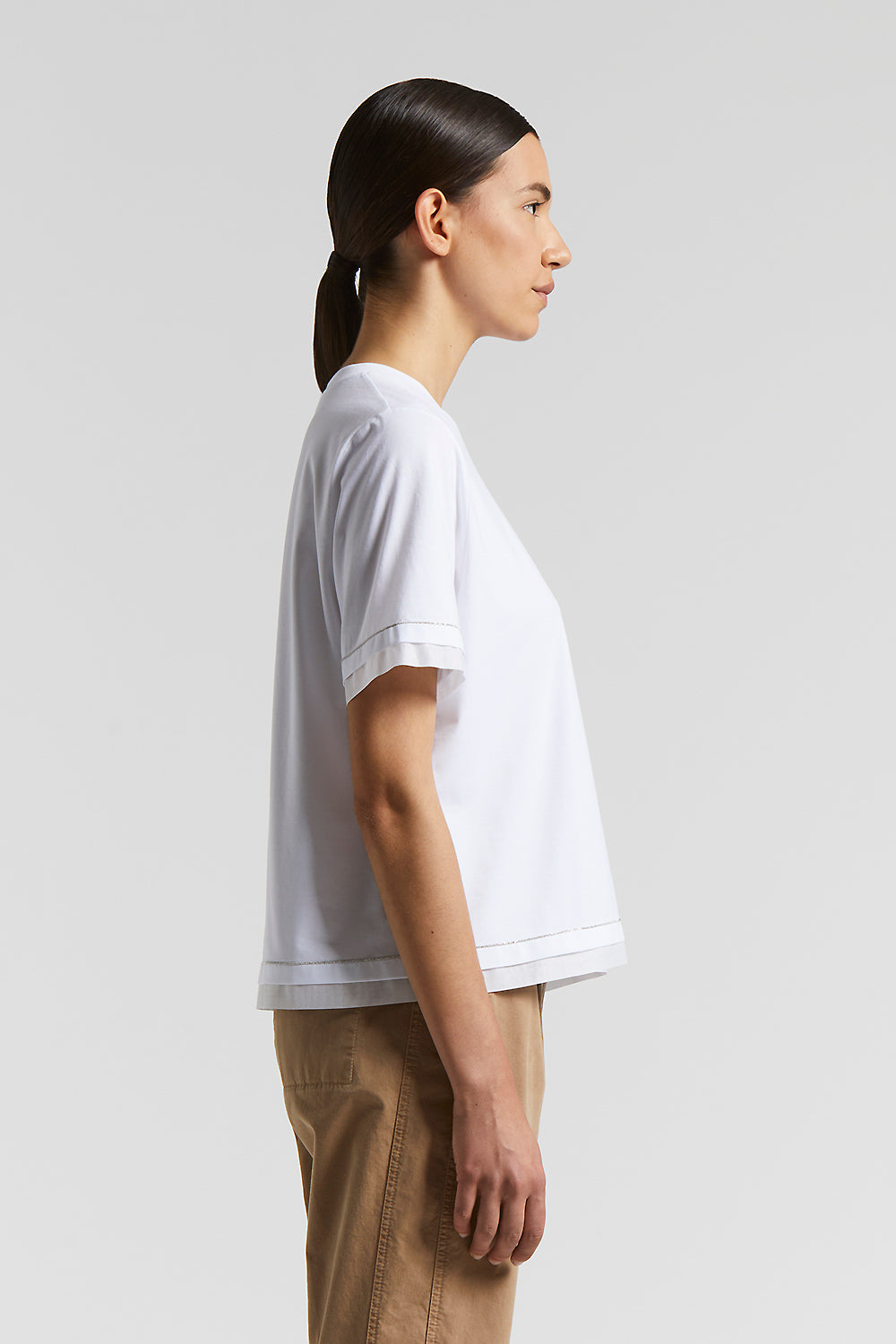 Tシャツ・カットソー PESERICO Striped cotton jersey polo shirt (S06169J0 961) Striped cotton jersey polo shirt | Peserico US
