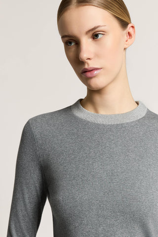 Micro-ribbed cotton jersey T-shirt