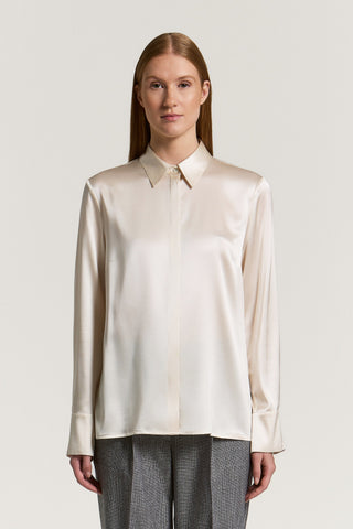 Silk satin shirt