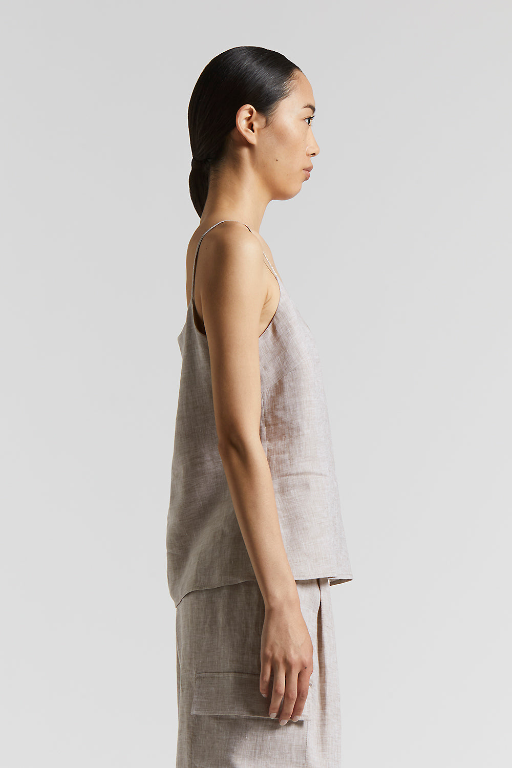 Pure Linen V-neck top | Peserico US