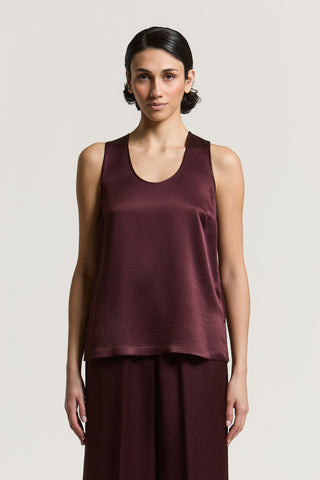 Viscose satin top