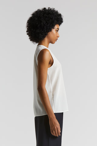 Silk crepe de chine top