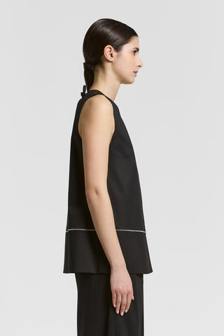 Light cotton sateen top
