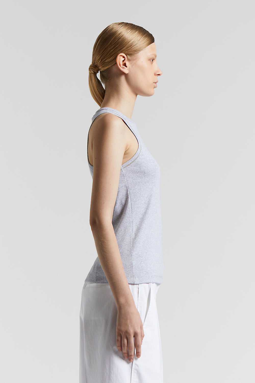 Tシャツ・カットソー PESERICO SS25 Peserico Cropped Shirt (S06706 C8928 C01) Women's Tops, T-Shirt and Sweatshirts Made in Italy