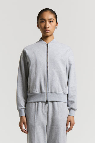 Polished cotton sweatshirt