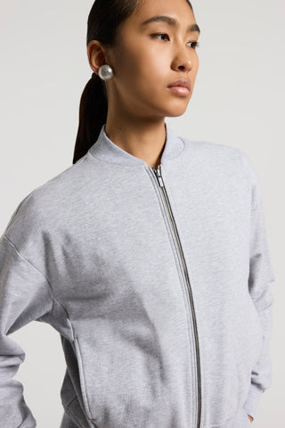 Polished cotton sweatshirt