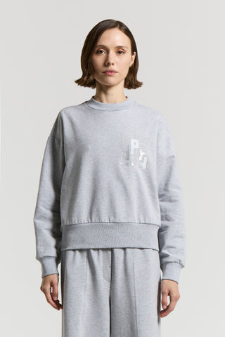 Polished cotton sweatshirt
