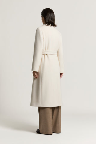 Wool and cashmere fabric coat