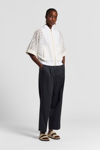 Silk and cotton organza jacket