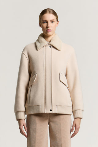 Wool and cashmere-blend jacket