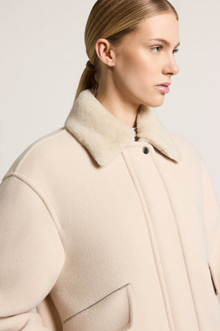Wool and cashmere-blend jacket