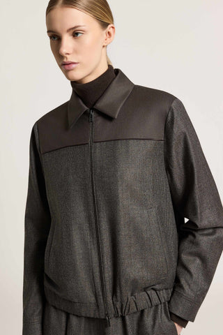 Pure wool and flannel gabardine jacket