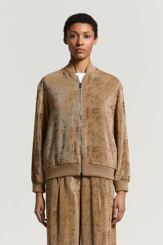 Viscose velvet jacket