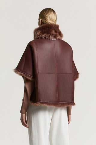 Lacaune shearling cape
