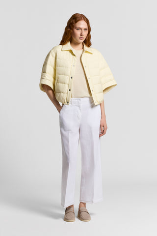 Cotton/linen crewneck sweater