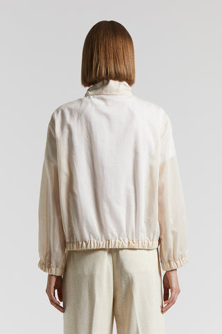 Technical cotton organza jacket