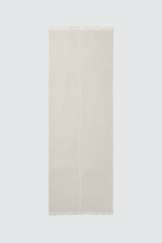 Four-ply wool and lurex-blend stole