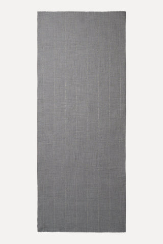 Pure virgin wool stole with Punto Luce detailing