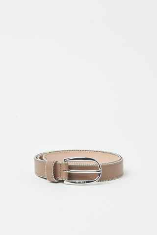 Belt in printed leather