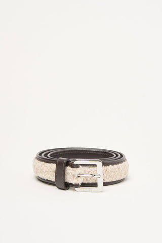 Faux fur belt