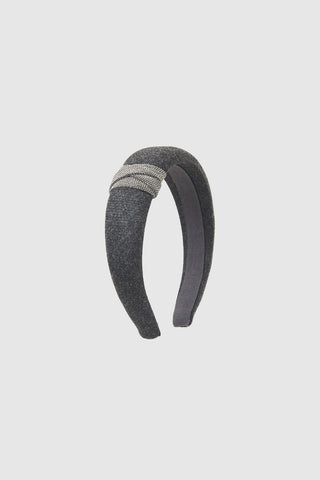 Hairband with Punto Luce trim