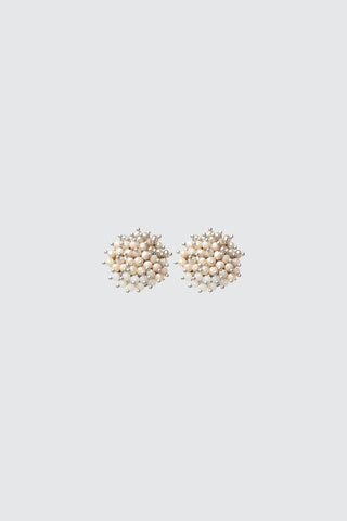 Demi-crystal earrings with clips