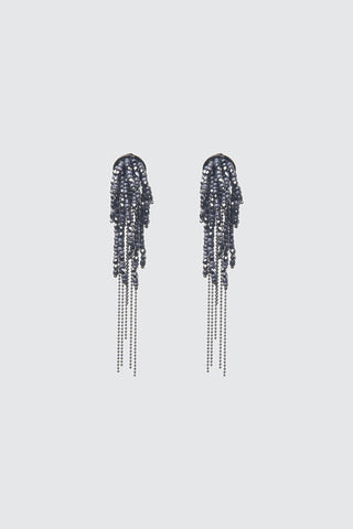 Glass micro-bead and crystal ear cuffs