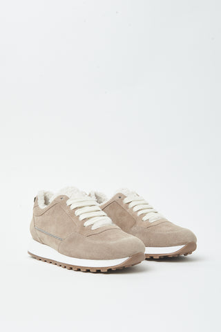 Suede sneakers