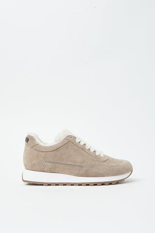 Suede sneakers