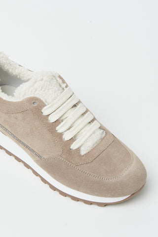 Suede sneakers