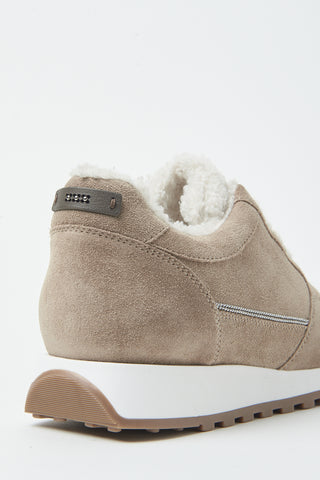 Suede sneakers