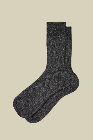 Lurex embroidered socks