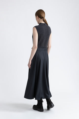 Wool, silk, cashmere and lurex dress