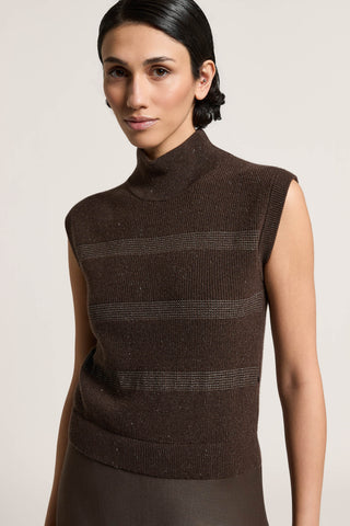 Long wool, silk and cashmere dress
