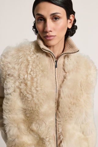 Tuscan shearling knit vest 3 / 3