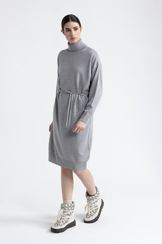 Wool, silk and cashmere midi dresss