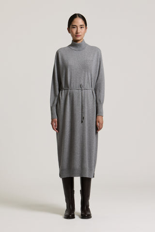 Long wool, silk and cashmere dress 2 / 4