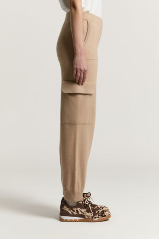 Wool, silk and cashmere trousers