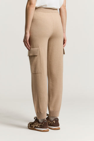 Wool, silk and cashmere trousers