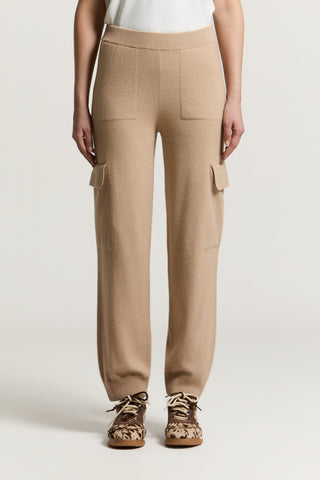Wool, silk and cashmere trousers