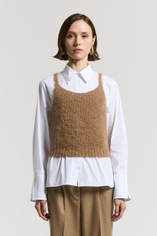 Alpaca and merino wool yarn top