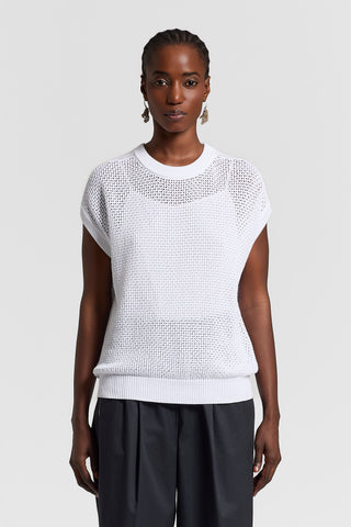 Pure cotton crewneck sweater