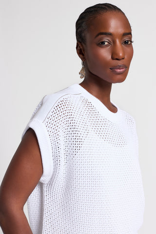 Pure cotton crewneck sweater