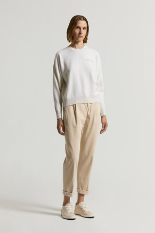 Cashmere, silk and wool yarn jumper