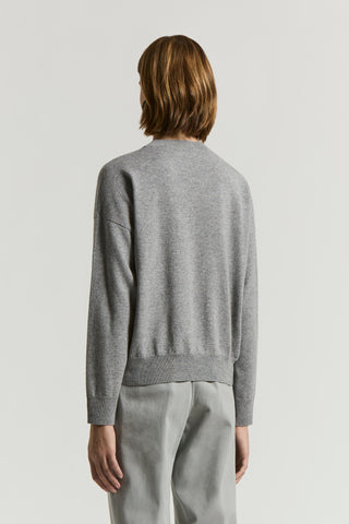 Cashmere, silk and wool yarn jumper