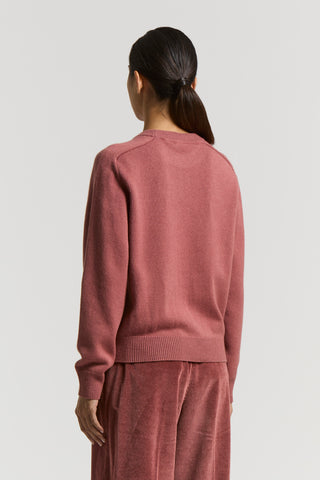 Cashmere, silk and wool crew-neck jumper