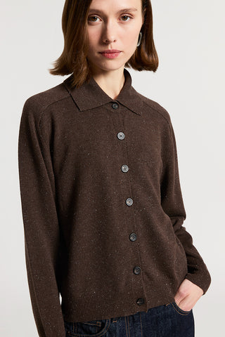 Cashmere, silk and wool cardigan with buttons
